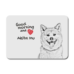 Akita, La alfombrilla de ratón con la imagen de perro.