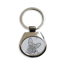 French Bulldog- collection of keyrings with images of purebred dogs, unique gift, sublimation