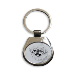 Pekinés- colección de anillos de claves con imágenes de perros de raza pura, regalo único, sublimación!