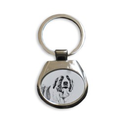 San bernardo- colección de anillos de claves con imágenes de perros de raza pura, regalo único, sublimación!