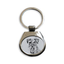 Schnauzer- collection of keyrings with images of purebred dogs, unique gift, sublimation