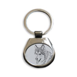 Alaskan Malamute- collection of keyrings with images of purebred dogs, unique gift, sublimation