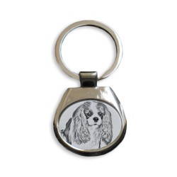 Cavalier king charles - collection of keyrings with images of purebred dogs, unique gift, sublimation