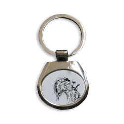Kerry Blue Terrier- collection of keyrings with images of purebred dogs, unique gift, sublimation