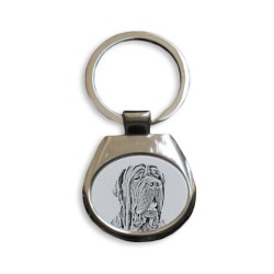 Neapolitan Mastiff- collection of keyrings with images of purebred dogs, unique gift, sublimation