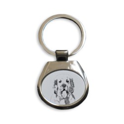 Clumber Spaniel- collection of keyrings with images of purebred dogs, unique gift, sublimation