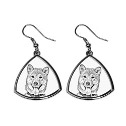 Shiba Inu,collection of earrings with images of purebred dogs, unique gift