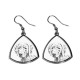 Weimaraner,collection of earrings with images of purebred dogs, unique gift