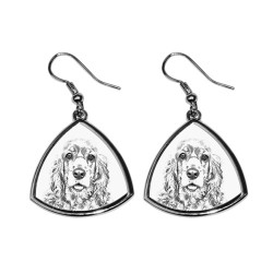 American Cocker Spaniel,collection of earrings with images of purebred dogs, unique gift