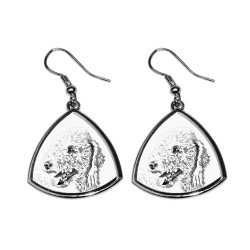 Bedlington Terrier,collection of earrings with images of purebred dogs, unique gift