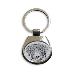 Spanish Water Dog- collection of keyrings with images of purebred dogs, unique gift, sublimation