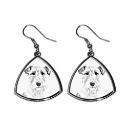 Fox Terrier,collection of earrings with images of purebred dogs, unique gift