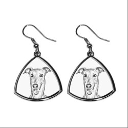 Italian Greyhound,collection of earrings with images of purebred dogs, unique gift