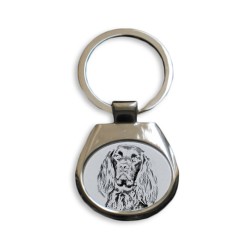 German Longhaired Pointer- collection of keyrings with images of purebred dogs, unique gift, sublimation