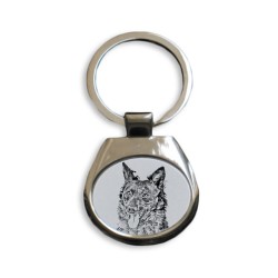 Mudi- collection of keyrings with images of purebred dogs, unique gift, sublimation