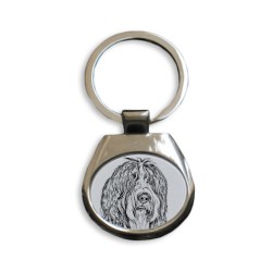 Schapendoes- collection of keyrings with images of purebred dogs, unique gift, sublimation