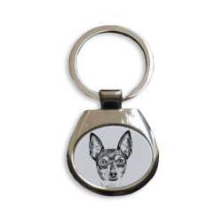 American Toy Terrier  - Kollektion der Schlüsselanhänger, (Anhänger) mit Bild der Rassehunde, schön Geschenk, Sublimation