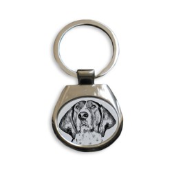 Treeing walker coonhound- collection of keyrings with images of purebred dogs, unique gift, sublimation