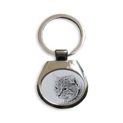 Highland Lynx - collection of keyrings with images of purebred cats, unique gift, sublimation