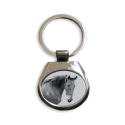 Saddlebred americano- colección de anillos de claves con imágenes de caballos de raza pura, regalo único, sublimación!