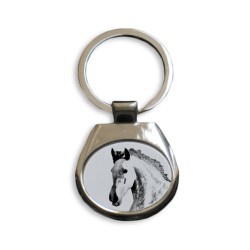 Caballo andaluz - colección de anillos de claves con imágenes de caballos de raza pura, regalo único, sublimación!