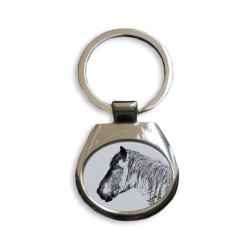 Caballo Belga- colección de anillos de claves con imágenes de caballos de raza pura, regalo único, sublimación!