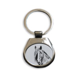 Canadien - collection de porte-clés avec des images de chevals de race pure, cadeau unique, sublimation