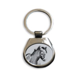 Clydesdale - colección de anillos de claves con imágenes de caballos de raza pura, regalo único, sublimación!