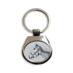 Haflinger - collection de porte-clés avec des images de chevals de race pure, cadeau unique, sublimation