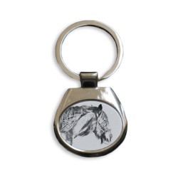Shire horse - collection de porte-clés avec des images de chevals de race pure, cadeau unique, sublimation