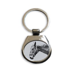 Hanoverian - collection of keyrings with images of purebred horses, unique gift, sublimation