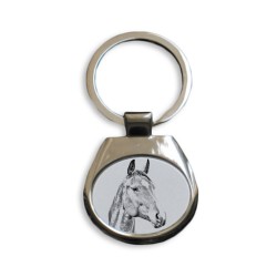 American Warmblood - collection of keyrings with images of purebred horses, unique gift, sublimation