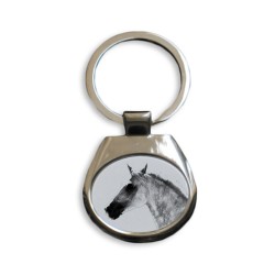 Barb horse - collection of keyrings with images of purebred horses, unique gift, sublimation