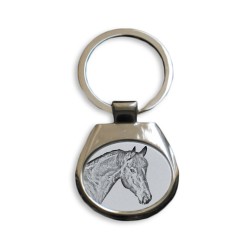 Bay- collection of keyrings with images of purebred horses, unique gift, sublimation