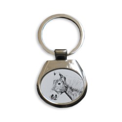 Haflinger - collection of keyrings with images of purebred horses, unique gift, sublimation