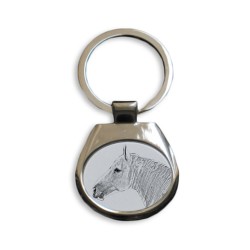 Boulonnais - collection of keyrings with images of purebred horses, unique gift, sublimation