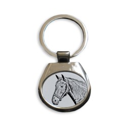 Warmblood danés - colección de anillos de claves con imágenes de caballos de raza pura, regalo único, sublimación!
