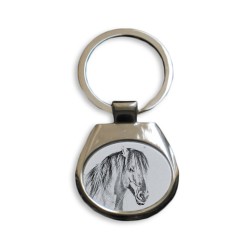 Henson - collection of keyrings with images of purebred horses, unique gift, sublimation