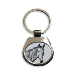 Namib Desert Horse - collection of keyrings with images of purebred horses, unique gift, sublimation