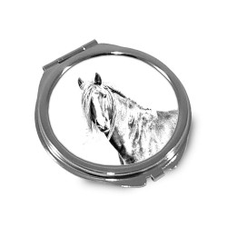 Canadian horse- Espejo de bolsillo con una imagen de caballo
