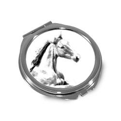 Irish Sport Horse - Espejo de bolsillo con una imagen de caballo