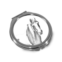 Fell - Miroir de poche avec l'image d'un cheval