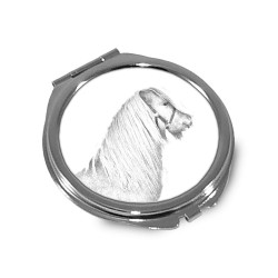 Shetland - Miroir de poche avec l'image d'un cheval