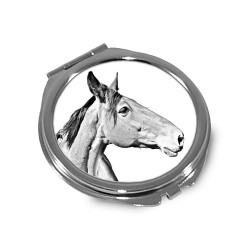 Australian Stock Horse - Espejo de bolsillo con una imagen de caballo