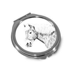 Henson - Miroir de poche avec l'image d'un cheval