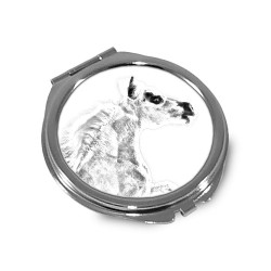 Falabella- Espejo de bolsillo con una imagen de caballo