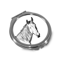 Cheval du Namib - Miroir de poche avec l'image d'un cheval