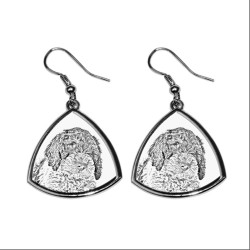 Romagna Water Dog,collection of earrings with images of purebred dogs, unique gift