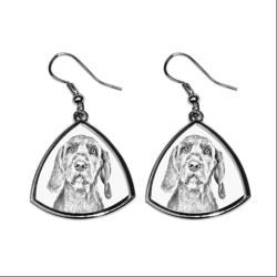 Wirehaired Vizsla,collection of earrings with images of purebred dogs, unique gift