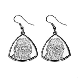 Affenpinscher,collection of earrings with images of purebred dogs, unique gift